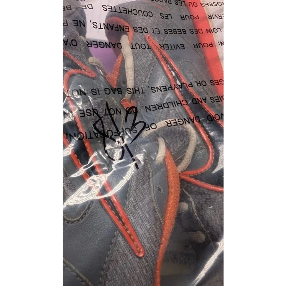 Nike Dual Fusion Vintage Athletic Running Sneakers Gray/Orange Women’s 7.5